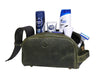Omaha Leather Toiletry Bag - Seaweed Green - Aaron Leather Goods