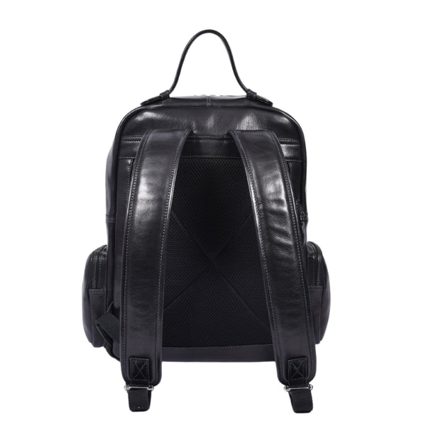 Luxury Black Leather Laptop Backpack – Minimal & Modern - Aaron Leather Goods