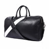 Luxury Black Leather Weekender Duffle Bag - Aaron Leather Goods