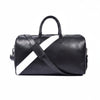 Luxury Black Leather Weekender Duffle Bag - Aaron Leather Goods