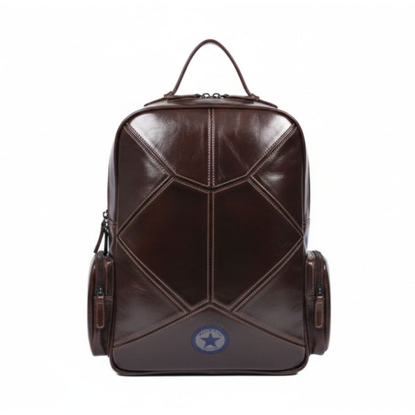 Luxury Brown Leather Laptop Backpack – Minimal & Modern - Aaron Leather Goods