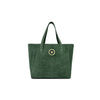 Luxury Green Suede Carryall Tote - Aaron Leather Goods