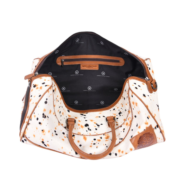 Luxury Leather Duffle Bag for Travel, Gym & Weekend Getaways - Aaron Leather Goods