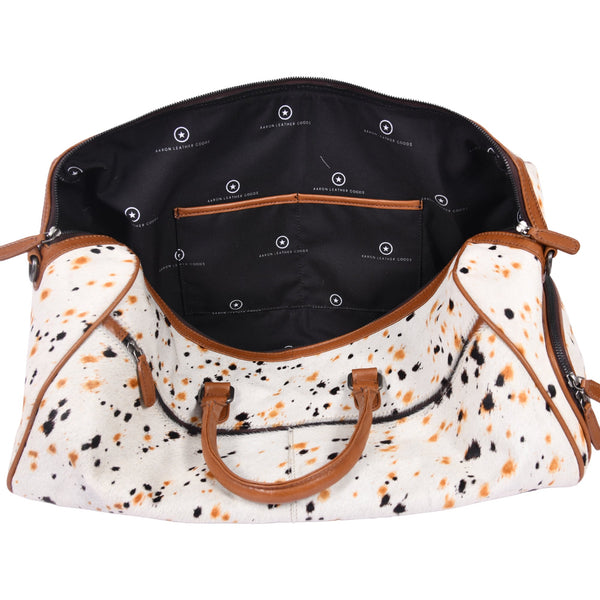 Luxury Leather Duffle Bag for Travel, Gym & Weekend Getaways - Aaron Leather Goods