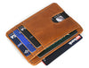 Utrera Leather Credit Card Holder - Caramel Brown - Aaron Leather Goods