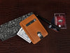 Utrera Leather Credit Card Holder - Caramel Brown - Aaron Leather Goods