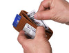 Utrera Leather Credit Card Holder - Chestnut - Aaron Leather Goods