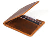 Osuna Mens Leather Wallet - Caramel Brown - Aaron Leather Goods