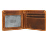Osuna Mens Leather Wallet - Caramel Brown - Aaron Leather Goods