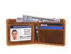 Osuna Mens Leather Wallet - Caramel Brown - Aaron Leather Goods