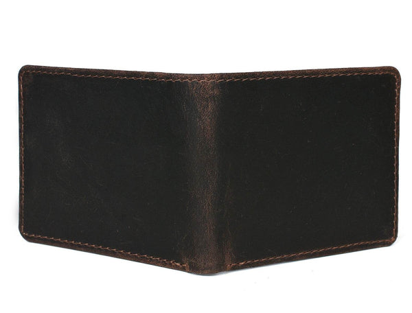 Osuna Mens Leather Wallet - Walnut Brown - Aaron Leather Goods