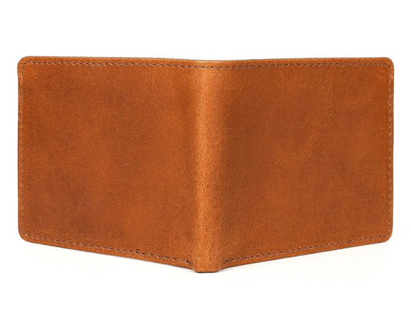 Osuna Mens Leather Wallet - Chestnut - Aaron Leather Goods