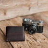 Montilla Leather Bifold Mens Wallet - Walnut Brown - Aaron Leather Goods