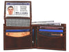 Montilla Leather Bifold Mens Wallet - Walnut Brown - Aaron Leather Goods