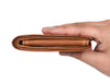Montilla Leather Bifold Mens Wallet - Caramel Brown - Aaron Leather Goods