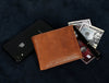 Montilla Leather Bifold Mens Wallet - Caramel Brown - Aaron Leather Goods