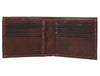 Cuenca Leather Bifold Mens Wallet - Walnut Brown - Aaron Leather Goods