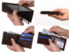 Cuenca Leather Bifold Mens Wallet - Walnut Brown - Aaron Leather Goods