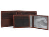 Cuenca Leather Bifold Mens Wallet - Walnut Brown - Aaron Leather Goods