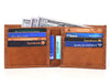 Cuenca Leather Bifold Mens Wallet - Chestnut - Aaron Leather Goods