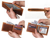 Cuenca Leather Bifold Mens Wallet - Caramel Brown - Aaron Leather Goods