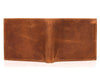 Cuenca Leather Bifold Mens Wallet - Caramel Brown - Aaron Leather Goods