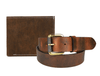 Frisco Leather Belt & Wallet Gift Combo - Aaron Leather Goods