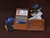 Telde Leather Bifold Mens Wallet - Caramel Brown - Aaron Leather Goods