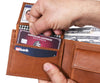 Telde Leather Bifold Mens Wallet - Caramel Brown - Aaron Leather Goods