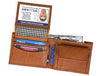Telde Leather Bifold Mens Wallet - Caramel Brown - Aaron Leather Goods