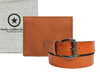 Tempe Leather Belt & Wallet Gift Combo - Aaron Leather Goods