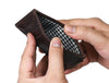 Sestao Leather Minimalist Money Clip Wallet -Walnut Brown - Aaron Leather Goods