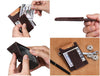Sestao Leather Minimalist Money Clip Wallet -Walnut Brown - Aaron Leather Goods