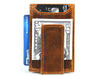 Sestao Leather Minimalist Money Clip Wallet - Caramel Brown - Aaron Leather Goods