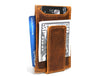 Sestao Leather Minimalist Money Clip Wallet - Caramel Brown - Aaron Leather Goods