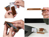 Sestao Leather Minimalist Money Clip Wallet - Caramel Brown - Aaron Leather Goods