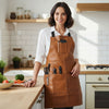 Manresa Leather Apron - Caramel Brown - Aaron Leather Goods
