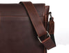 Villandry Leather Messenger Bag - Walnut Brown - Aaron Leather Goods