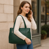 Toledo Leather Handbag -Pine Green