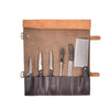 Minimal Leather Knife Roll Bag – Handmade Chef Tool Carrier - Aaron Leather Goods Inc
