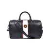 Minimalist Black Leather Weekender Duffle Bag - Aaron Leather Goods