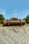 Tuscania Leather Knife Roll -Cedar