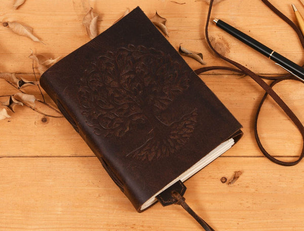 Tacoma Leather Journal - Dark Brown - Aaron Leather Goods