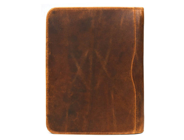 Asturias Leather Organizer - Caramel Brown - Aaron Leather Goods