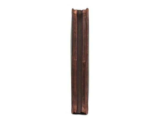 Asturias Leather Organizer - Walnut Brown - Aaron Leather Goods