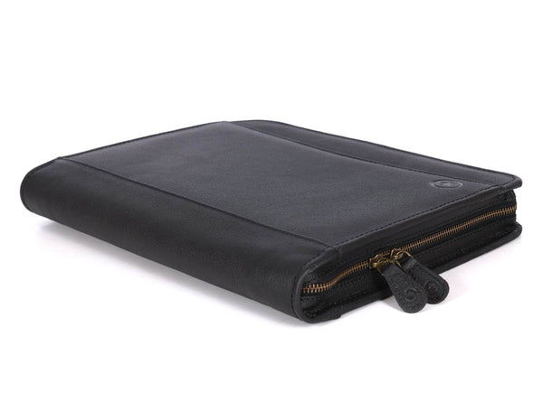 Austin Leather Organizer - Raven Black - Aaron Leather Goods