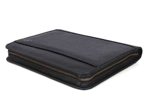 Austin Leather Organizer - Raven Black - Aaron Leather Goods