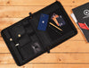 Austin Leather Organizer - Raven Black - Aaron Leather Goods