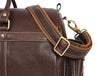 Pamplona Leather Duffle Bag - Coffee Brown - Aaron Leather Goods Inc
