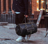 Pamplona Leather Duffle bag - Raven Black - Aaron Leather Goods Inc